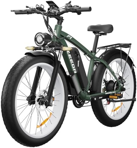 1000W Electric Bike for Adults, Fat Tire Electric Bike 48V 16AH Battery All Terrain 26'' Ebikes for Adults Up to 31MPH Electric Beach Snow Bicycle Hydraulic Disc Brakes -...