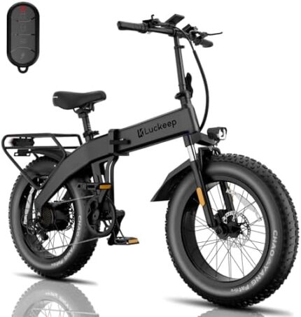 1200W Electric Bike 20'' Fat Tire Foldable Ebike 30MPH - Perfecteva